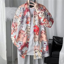 Fancy Shirt Male Long Sleeve Spring Autumn Season Wins Fashion Day Ensemble Jacket Design Sense small crowdlining Hong Kong Breeze Handsome INCH Shirt