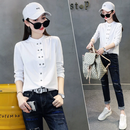 Дизайнерская рубашка, приятный телу модный осенний демисезонный лонгслив, тренд сезона, 2025 года, в западном стиле