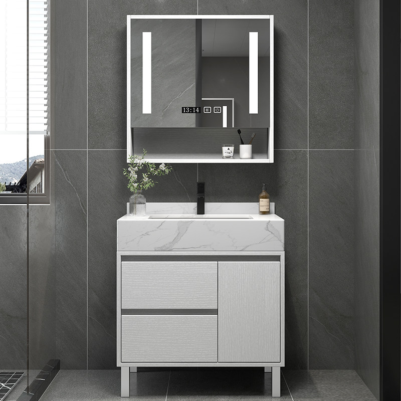 Northern Europe light luxury lake solid wooden bathroom wash basin wash wash wash basin bathroom assembly