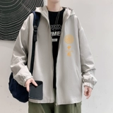 Куртка с капюшоном с китайским словом, мужской драконский тотем Lazy Bf Винтер Винтаж Осенняя куртка