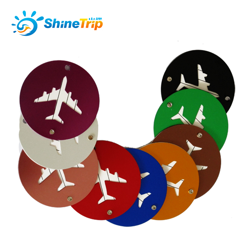Travel Supplies Metal Luggage Tag Aluminum Alloy Boarding Pass Travel Tag Aircraft Luggage Tag