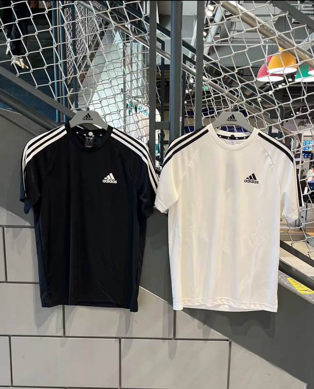 Adidas Adidas Three-Stripes Short-Sleeved T-Shirt Men's Summer Quick-Drying Breathable Sports Casual Half-Sleeved Ku3920