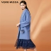 Vero Moda xuân 2019 nữ len lông cáo lông bóng áo len | - Áo khoác dài ao khoac nu Áo khoác dài