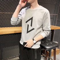 2021 Sweater Mens Tide Brand Round Neck Loose Korean Trend Joker Body Swear Mens Autumn Casual Top Men
