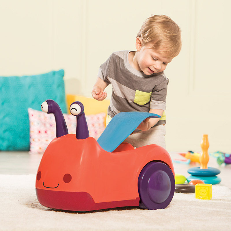 More than Lebtoys snail riding caravan children's walkway baby slip-bike toy-Taobao