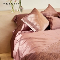 Cotton MECITY phong cách đơn giản thời trang nhung kết cấu chăn bông tấm đệm - Quilt Covers chăn hè everon