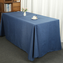 Custom rectangular tea tablecloth cotton linen art tea tablecloth large hotel conference tablecloth household coffee table tablecloth