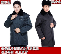 Security guard winter coat new style extended thick mens full cotton cold-proof youth soft anti-clothing Cold Multi-function warm
