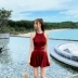 Áo cổ yếm gợi cảm nữ Xiêm váy che bụng nhỏ ngực thể thao thời trang dây buộc nóng xuân bên bờ biển Hàn Quốc ins - Bộ đồ bơi One Piece Bộ đồ bơi One Piece