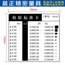 Dot gauge spot card defect inspection area gauge R corner radius rounded