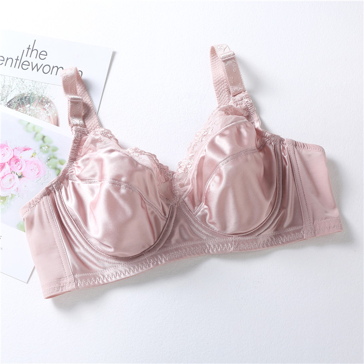 Mùa hè cỡ lớn bra béo mm nữ 200 pounds phần mỏng của đồ lót được thu thập để nhận được sữa ngăn ngừa chảy xệ ren nhỏ gợi cảm - Áo ngực không dây đồ lót đẹp