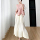 Miyake's high-end temperament design sense niche skirt skirt flower bud skirt pleated long skirt female 2023 new