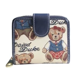 天天维尼熊 Бумажник, короткая брендовая маленькая сумка через плечо, милый складной универсальный небольшой дизайнерский кошелек