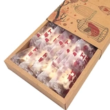Запеченная упаковка nougat/снежинка хрустящая упаковочная коробка бумажная пакет с клюквенным печеньем снежный яичный желток wi -dot box