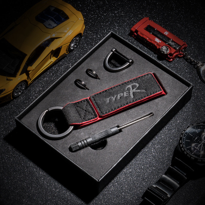 Car Flip Fur Key Button Keyring Waist Hanging Custom Locomotive Key Ring Pendant Personality Keychain Tide