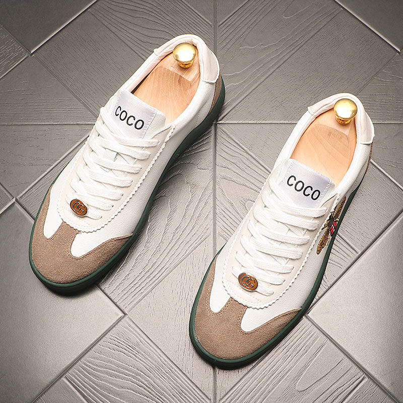 VIRRI CIAGA Little Red Book Recommended Treasures~Tide brand all-match small white shoes men's breathable embroidered sneakers