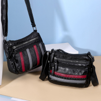 Washed leather messenger bag female 2019 new trendy Korean version of the mini shoulder bag soft leather all-match fashion ladies small square bag