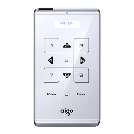 aigo patriots encrypted hard disc M21 1TB high speed USB3 0 touch security digital button encryption hardware crypto business office carry-on hard disc 1T custom LOGO lettering