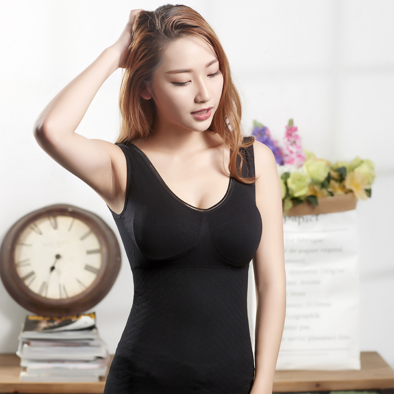 Mùa thu và mùa đông cơ sở đồ lót nữ mỏng với áo ngực một mảnh vest bó sát cơ thể corset bụng cơ thể liền mạch áo sơ mi áo gen bụng