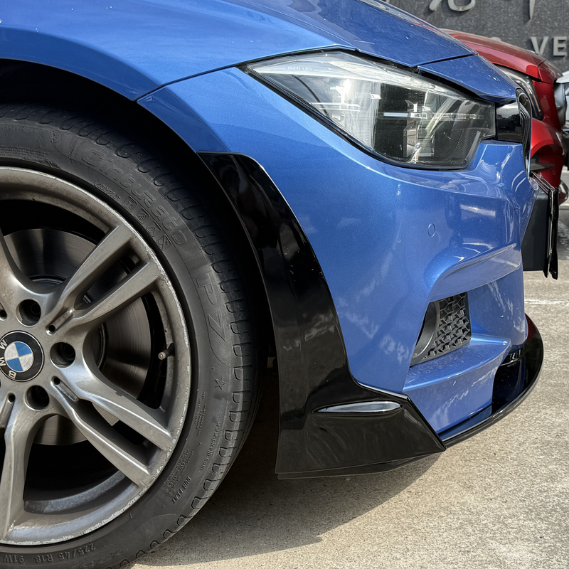 Bmw 3 Series F30/F35/Mp Modified to So/Auto Front Lip with Corner Extensions, Small Wide Body So/V Style Front Lip with Corner Extensions Bmw 3 Series F30/F35/Mp Modified to So/Auto Front Lip with Corner Extensions, Small Wide Body So/V Style Front Lip with Corner Extensions