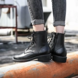 Martens, весенние универсальные ботинки в английском стиле с молнией, короткие сапоги, коллекция 2022, в британском стиле