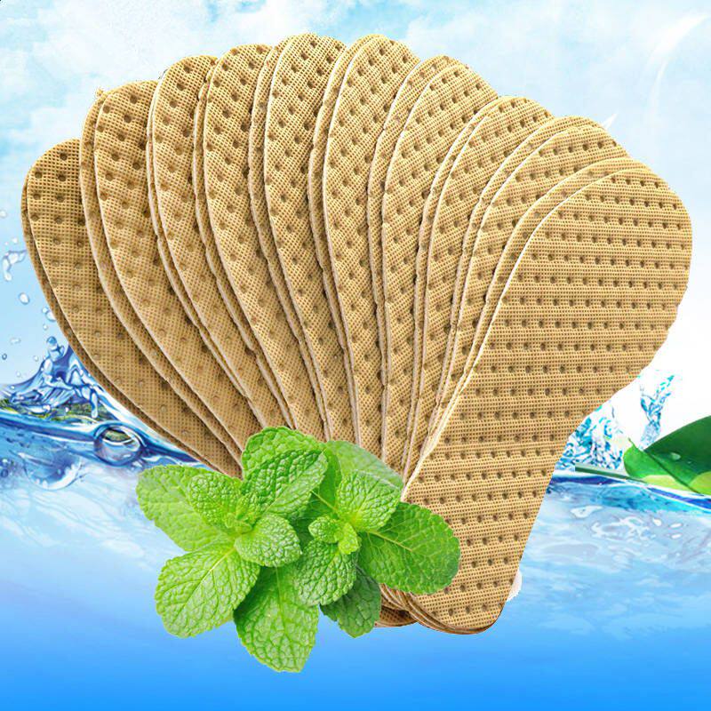 10 pairs of mint-flavored deodorant insoles for men and women sweat-absorbing deodorant breathable women's sports summer disposable summer artifact