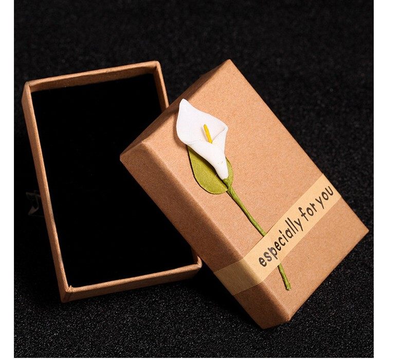 New horseshoe flower vintage new meaning Ear needle Ring Necklace bracelet Gift box packaging jewelry gift jewelry box