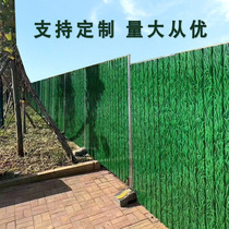 Small grass color steel fence factory road construction baffle municipal engineering site construction partition printing iron fence