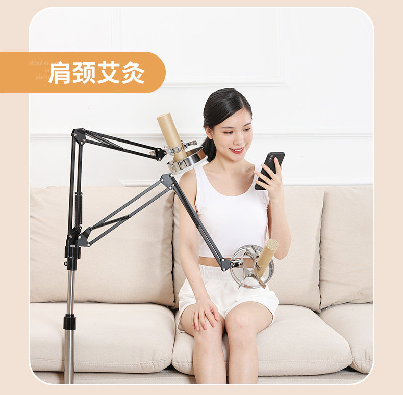 Moxa Stick Holder Standing Moxibustion Frame for Home Whole Body Warming with Smoke Vent Support quality and texture