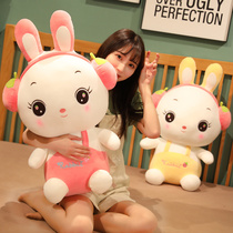 Cute ear rabbit paparazzi bed plush toy doll sleeping with pillow girl ultra soft cloth doll girl puppets