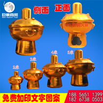 Customized simulation large inflatable copper hot pot model Air model outdoor Golden cartoon hot pot restaurant opening activity props