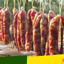 Farmhouse homemade pig sausage salty sausage sun dried salty non-smoked 500g specialty cured meat sausage