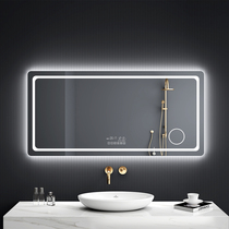 Smart bathroom mirror Touch screen wall-mounted bathroom mirror with light led toilet bathroom mirror luminous anti-fog mirror