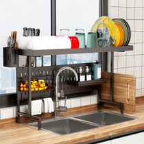 Retractable kitchen sink multi-function bowl rack chopsticks bowl drain rack sink bowl Dish