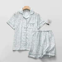 Зеленый комплект, шорты, короткий рукав