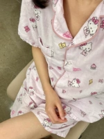 8425#Dream Розовые шорты Kitty с короткими рукавами