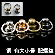2 sets with pull-tab Pacifier Nail Brass Band Ring Monk Head Diy Phone Shell Beauty Material Accessories Pure Copper Rivets
