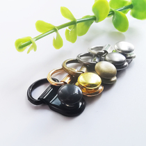 diy upper pack chain key buckle pure copper climbing buckle iron sheet small D buckle frame hanging head metal fixing active buckle