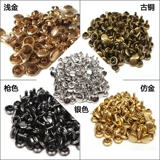 Окрашенные цветные плоские гвозди, гвозди с круглой шляпкой, украшение фурнитуры для кожаных изделий, двусторонние гвозди, гвозди для обуви, сумки для багажа, заклепки для тещи