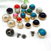 Imitation Pearl shoes bag decorative accessories rivet semicircular color cat eye Pine stone bump nail clothing hardware accessories