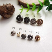 DIY Round Engraved Rivets Shoes Decorative material Package Accessories Leather Grass Decorate Nail Leather Strap Trim