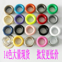 Popularity Diy Colour Large Number of Circle Gas Eye buckle Rust Plated Nickel Baking Varnish Hollow Trim accessories Steam Eye buckle rivets