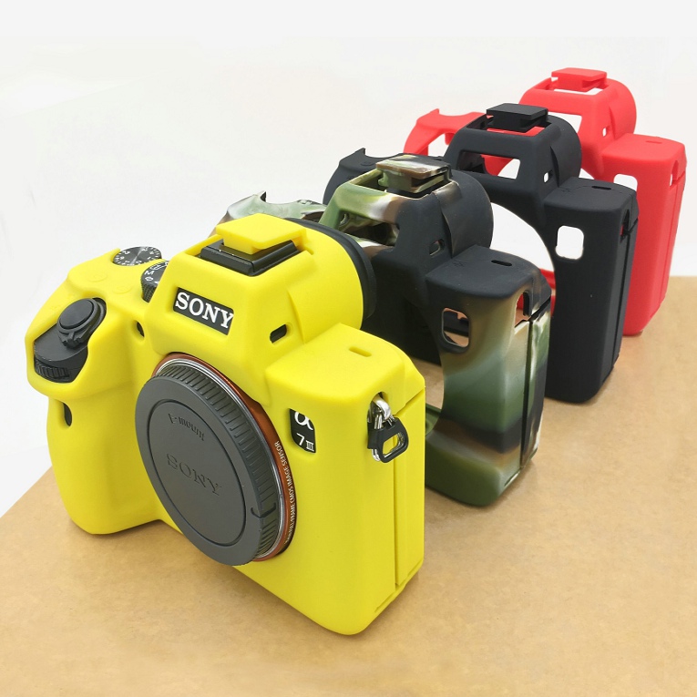 Sony A73 A7RM3 A7R3 A7MIII A7III Micro SLR Camera Camera Silicone Case Protective Case Soft Leather Case Bag