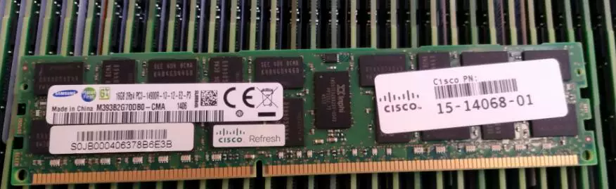 16GB DDR3 ECC REG 1866 Samsung оригинальная серверная память (разобрана Cisco)