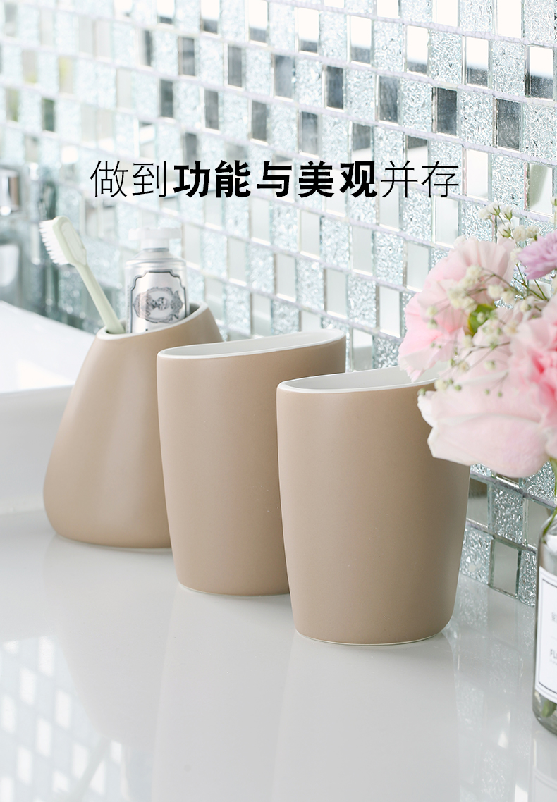 SPIRELLA/silk pury creative Etna ceramic toothbrush wash gargle to receive a toothbrush rack shelf toothbrush cup