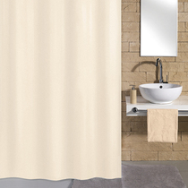 Switzerland SPIRELLA plain pure white beige hotel partition waterproof polyester cloth mildew shower curtain