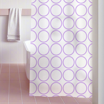 Swiss SPIRELLA creative round PEVA bathroom shower curtain waterproof bathroom partition curtain hanging curtain