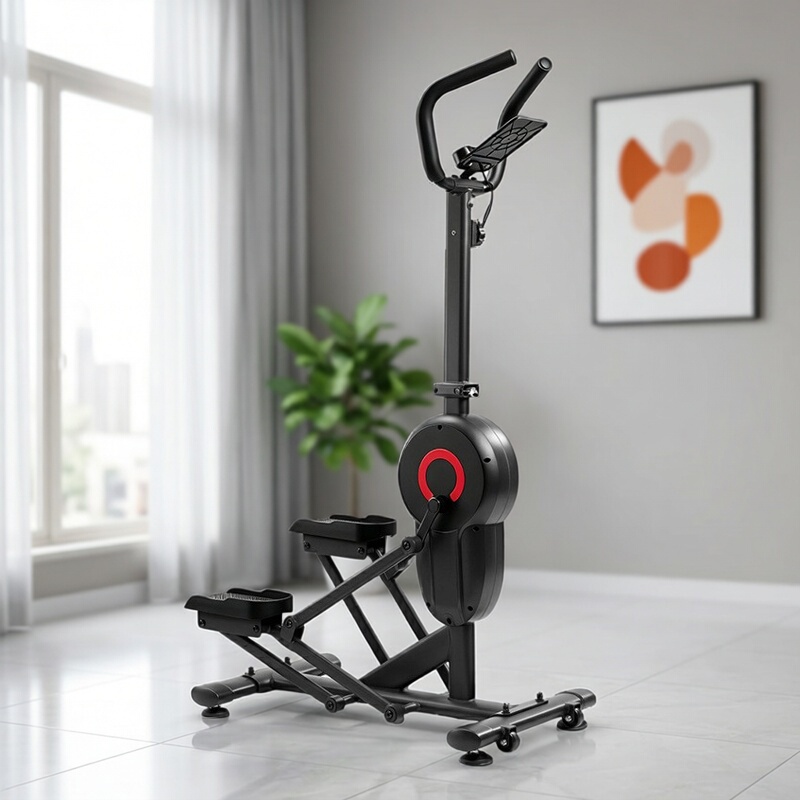 16-Level Resistance Adjustment Magnetic Control Stair Climber Folding Indoor Home Fitness Bike Weight Loss Equipment