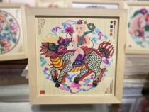 (Fos also) Chinese Characteristics Cut-paper solid wood photo-frame Living room Office Home Decorative Craft Gifts