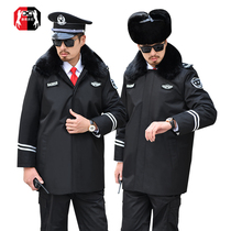 Italys winter coat security clothing warm and thick cotton liner security property uniform jacket professional wear